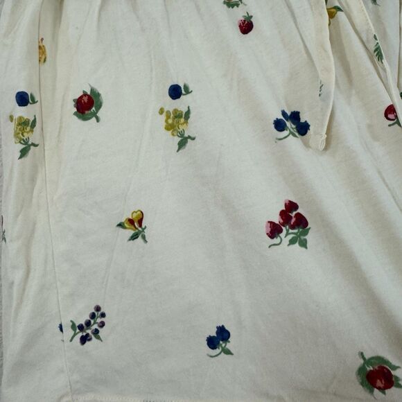 Madewell EUC Medium Raw Edge Pajama Shorts Fresca Fruit Sleep Cotton Womens - Picture 8 of 10